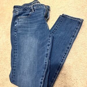 American Eagle Outfitters Women's Dark Blue Boot Cut Jeans